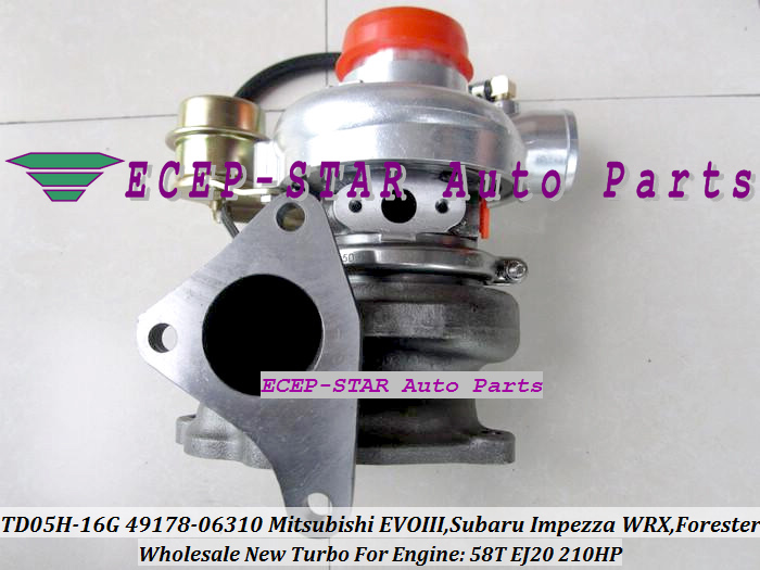 TD05H-16G 49178-06310 Turbo Turbocharger Mitsubishi EVO III Subaru Impezza WRX Forester Engine 58T EJ20 210HP (2)