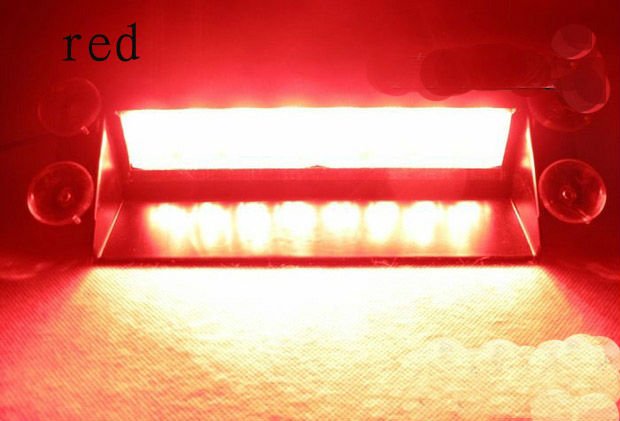 red 8 LED High Power Strobe Flash Warning EMS Police Car Light Flashing Firemen Fog Lights 8LED