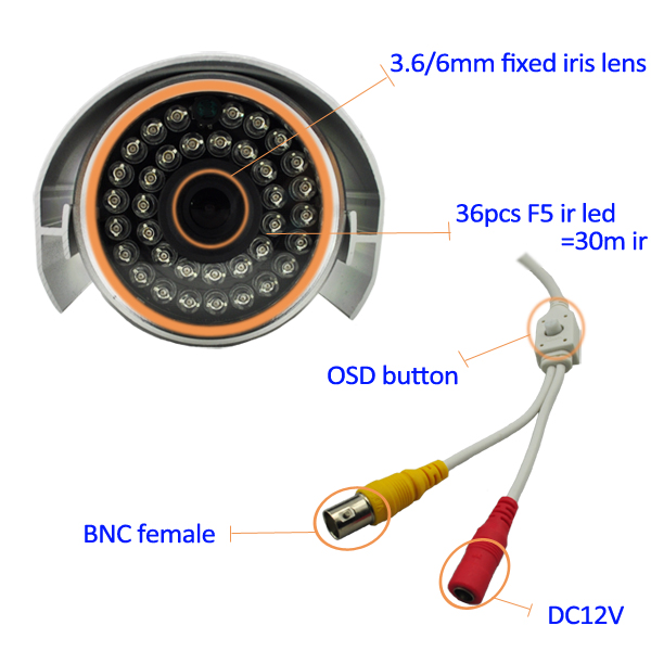 高解像度700tvl赤外線全天候cctveffioccd家の監視カメラシステム、 kadymay/oem問屋・仕入れ・卸・卸売り