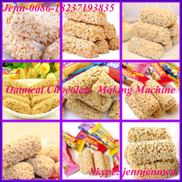High Capacity 1-5t per day Oatmeal Chocolate Candy Bar Line Price