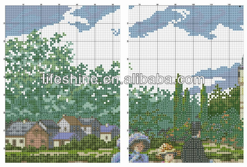 冬の摂餌レーンドームクロスステッチハンドメイド刺繍クロスステッチキット仕入れ・メーカー・工場