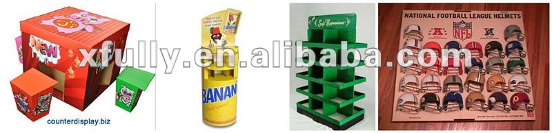 cardboard chew gum display stand for promotion