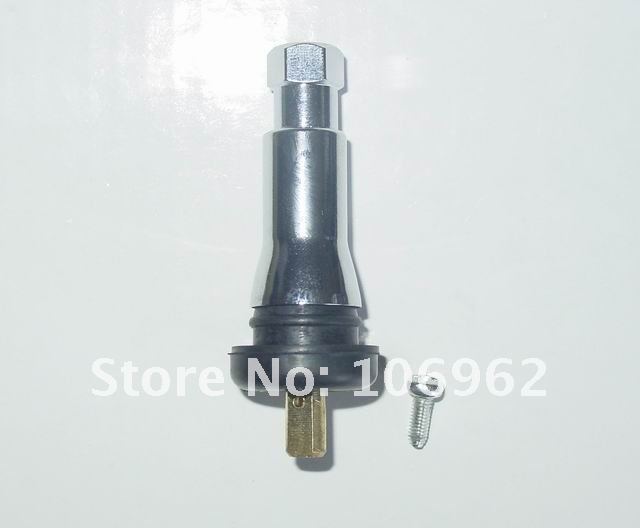 Wholesale - 100 pcs/lot TPMS413AC Chromed Tire (tyre) valves snap-in tubeless valves (natural rubber) for TPMS