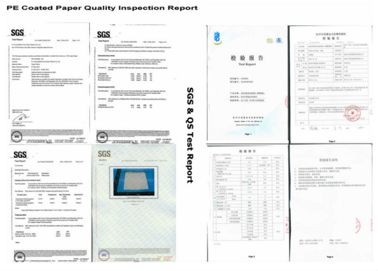 Double Side PE Coated Paper For Food Package Use