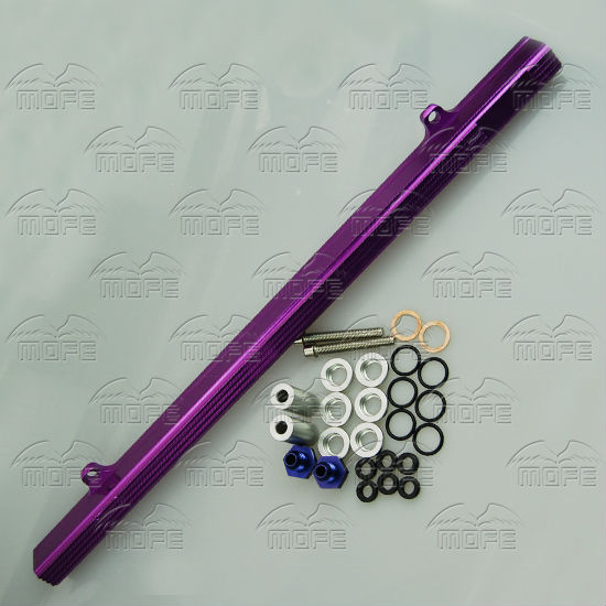 High Flow Aluminum Injector Fuel Rail Kit For Nissan Skyline RB25 Purple DSC_0909