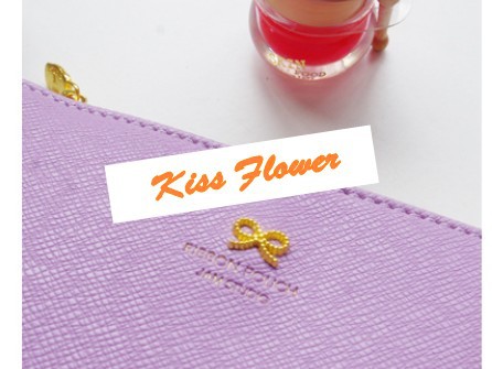 Korea Style Sweet Bow Design Zipper Cosmetic Bag 5 Color Make Up