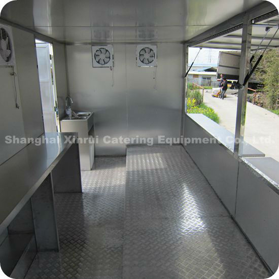 2014 Multi-Use Mobile Fresh Juice Egg Biscuits Cinnamon Toast Big Food Kiosk Trailer XR-FV500 A