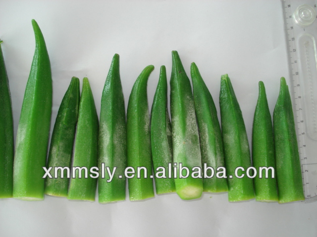 Bulk new crop frozen okra sliced