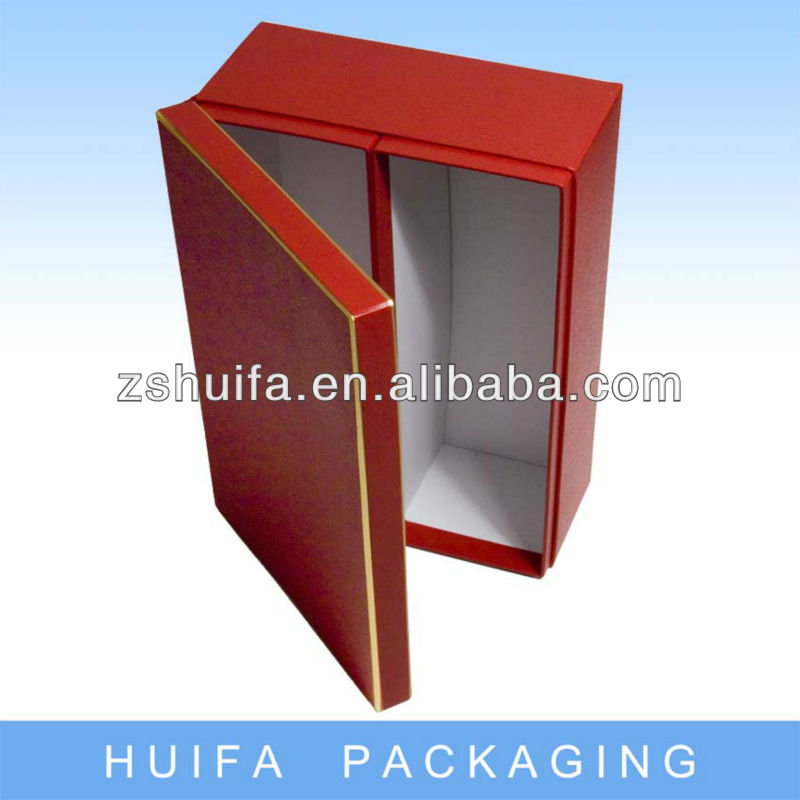 Custom cardboard red wine glass box with specification
