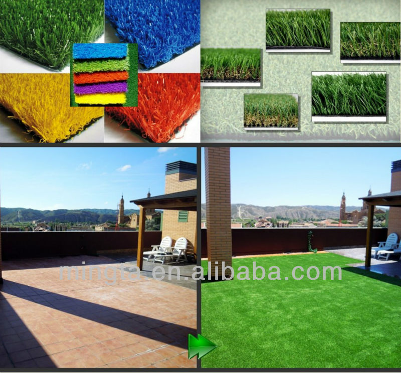 屋内・屋外の芝生の人工的なカーペットの風景問屋・仕入れ・卸・卸売り