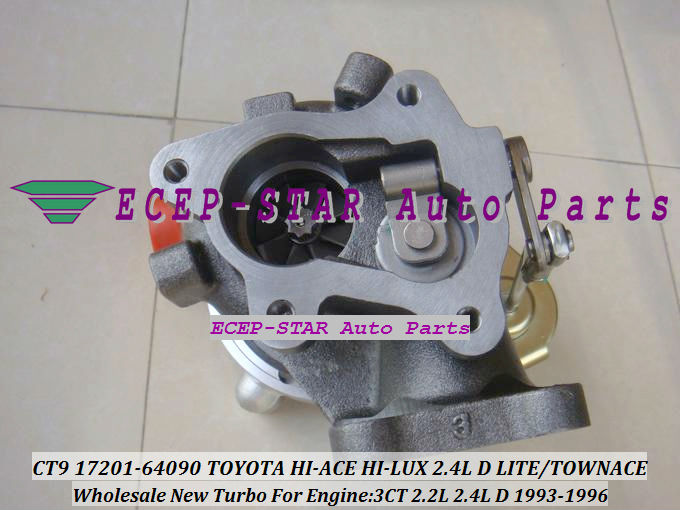 CT9 17201-64090 turbocharger TURBO TURBINE Fit For TOYOTA HI-ACE HI-LUX 2.4L D LITE TOWNACE 1993-96 3CT 2.2L NEW with Gaskets