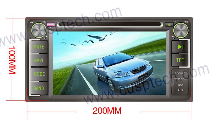 car dvd player for toyota wish #5