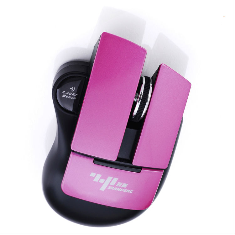 2014人気な2.4GHzワイヤレス 光学式マウス(ピンク)問屋・仕入れ・卸・卸売り