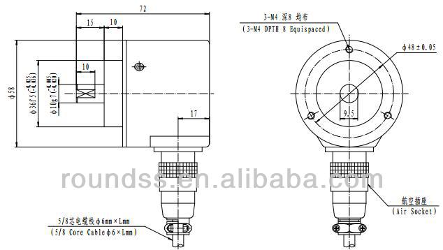 パルスr58s-10mm5000インクリメンタル光学式エンコーダ中空軸cnc問屋・仕入れ・卸・卸売り