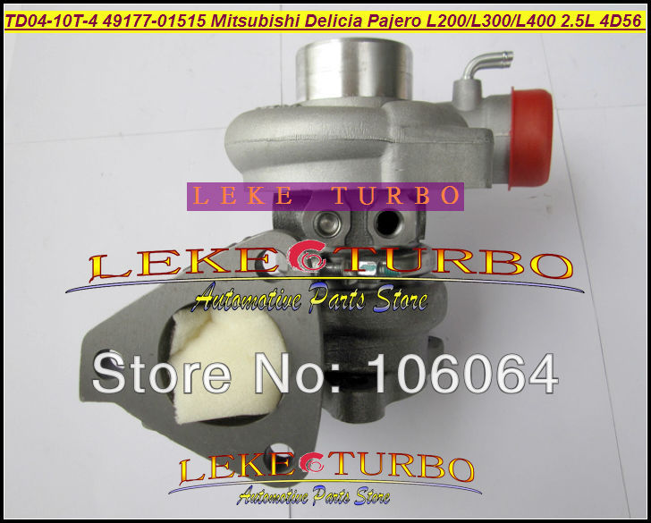 TD04-10T-4 49177-01515 turbo for Mitsubishi L300 4WD Delicia Pajero Shogun L200 L400 2.5LD 4D56 water cooled turbocharger (6)