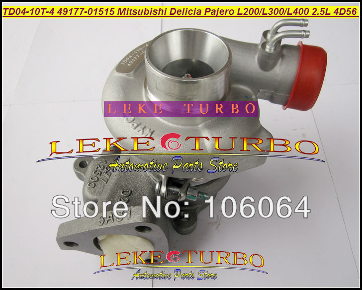 TD04-10T-4 49177-01515 turbo for Mitsubishi L300 4WD Delicia Pajero Shogun L200 L400 2.5LD 4D56 water cooled turbocharger