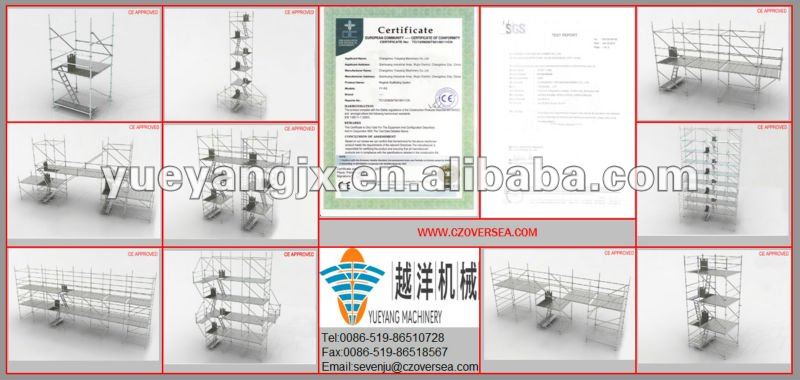 ringlock足場亜鉛メッキを使用してシステムen12811認証問屋・仕入れ・卸・卸売り