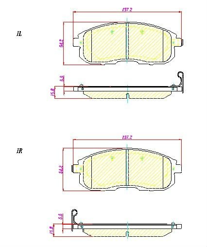 D815 manufacture brake pads for NISSAN