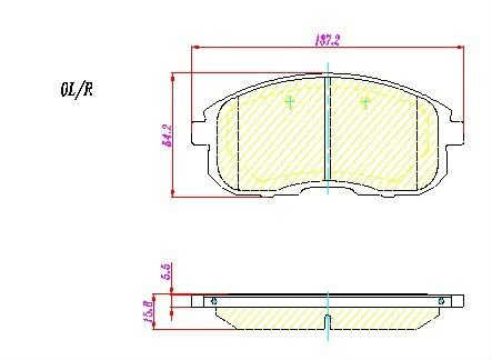 D815 manufacture brake pads for NISSAN