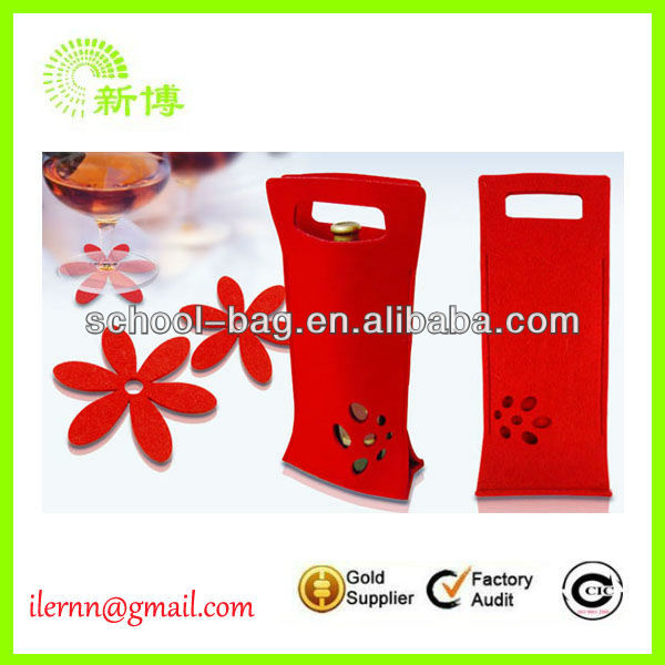 Neoprene single red wine bottle cooler