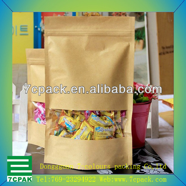 kraft paper tea bag/fast food kraft paper bag/kraft paper bag for snacks