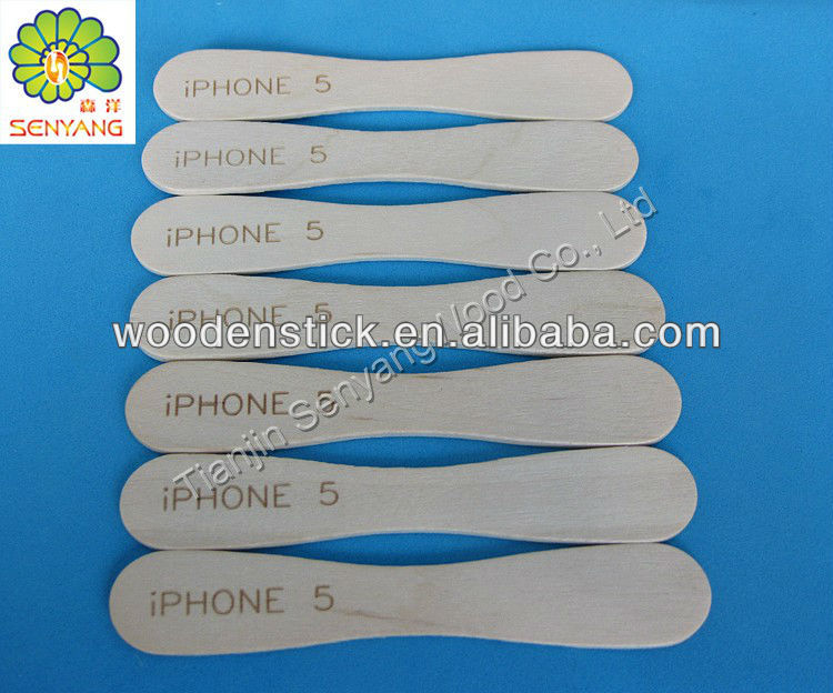 flashing customized clear wooden lollipop stick