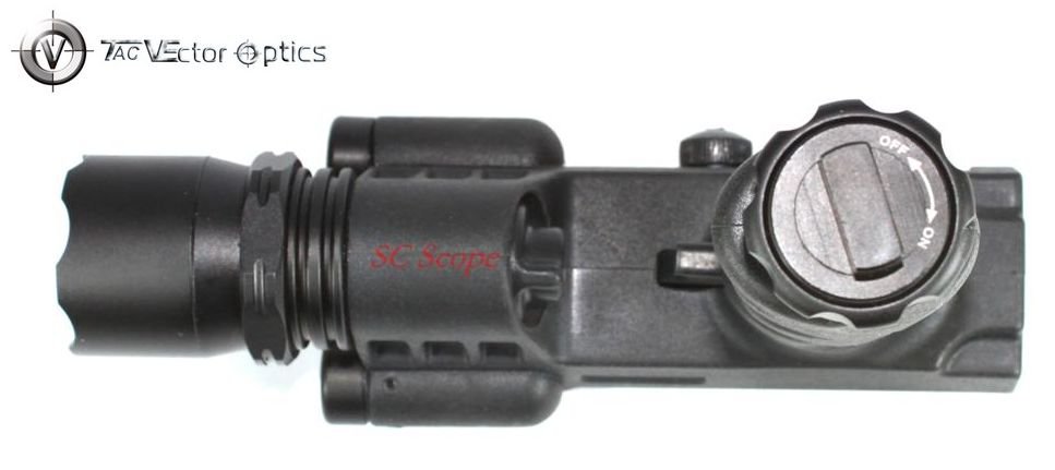 Foregrip Tactical Flashlight with Green Laser Sight Combo w/ 3x Batteries /...