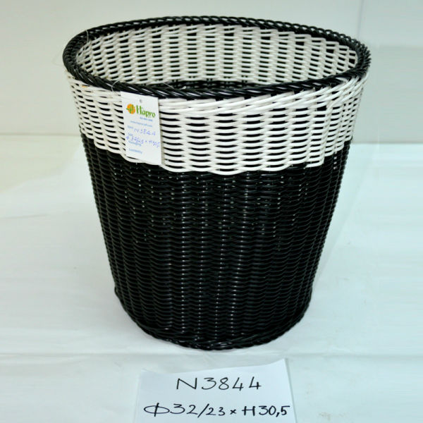 Vietnam Woven Plastic Basket / Handmade Storage Basket/ Round Basket (n 3844) Buy Woven