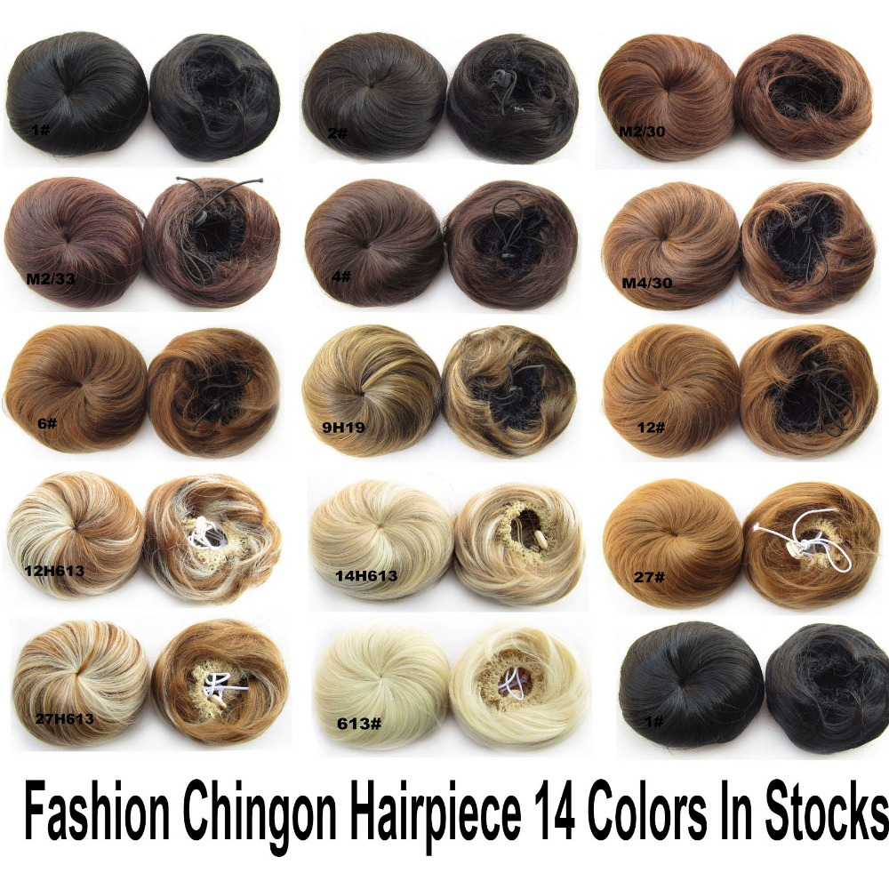Chignon Hairpiece 1pc+lady Lovely Straight Hair 
