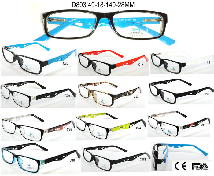 D803 Spring hinge Eyewear Vintage Acetate injectio...