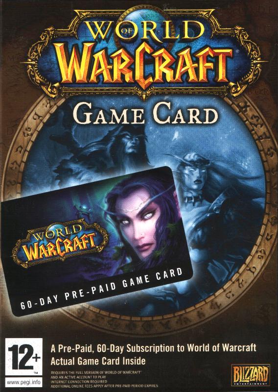 World of Warcraft Time Card