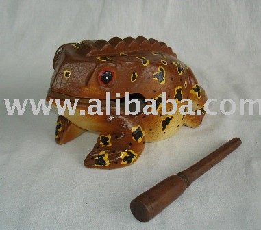 Animated Pics Of Frogs. Wooden croaking frogs