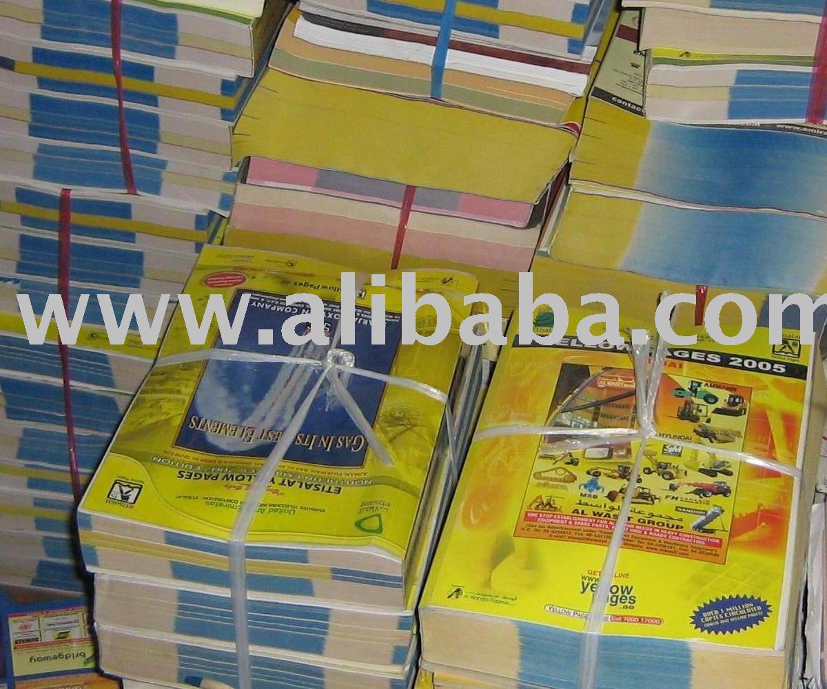 paper waste yellow pages directory  type  yellow pages directory