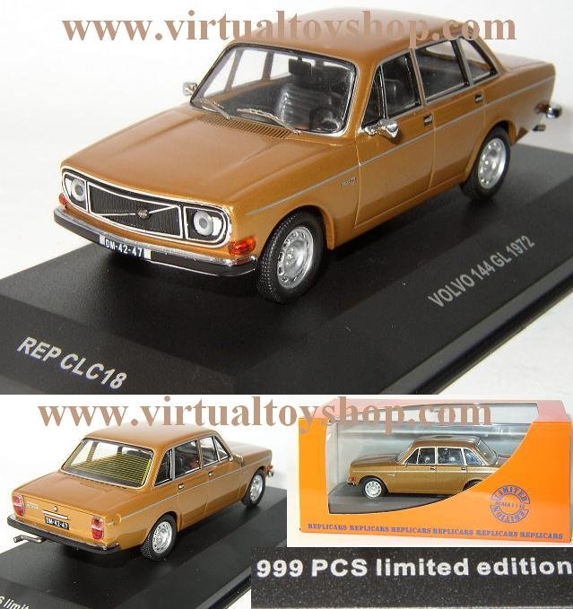 1972 Volvo 144 GOLD Toy Car