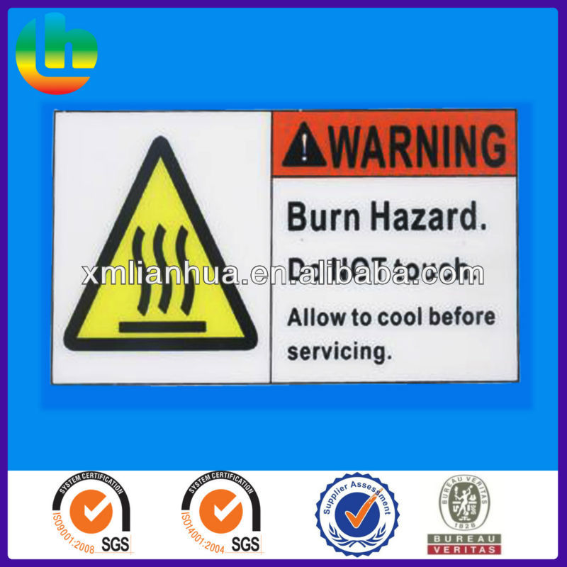 Printing Stickers on Warning Labels Printing