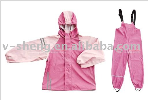 PU kids rainwear