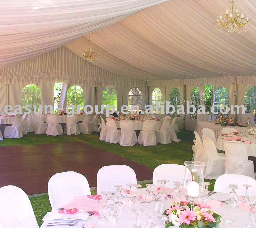 This big wedding tent is very popular and elegant for outdoor wedding 