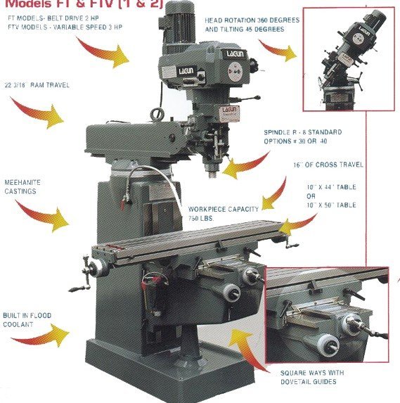 Lagun Series l Size CNC Mills