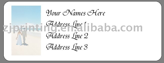 Beach Wedding Address Labels