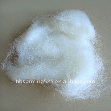white sheep wool combing
