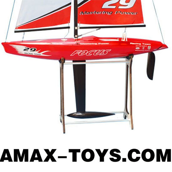 sailboat Focus 1-Meter 2.4 GHz RTR Red Large Remote Control Sailboat 