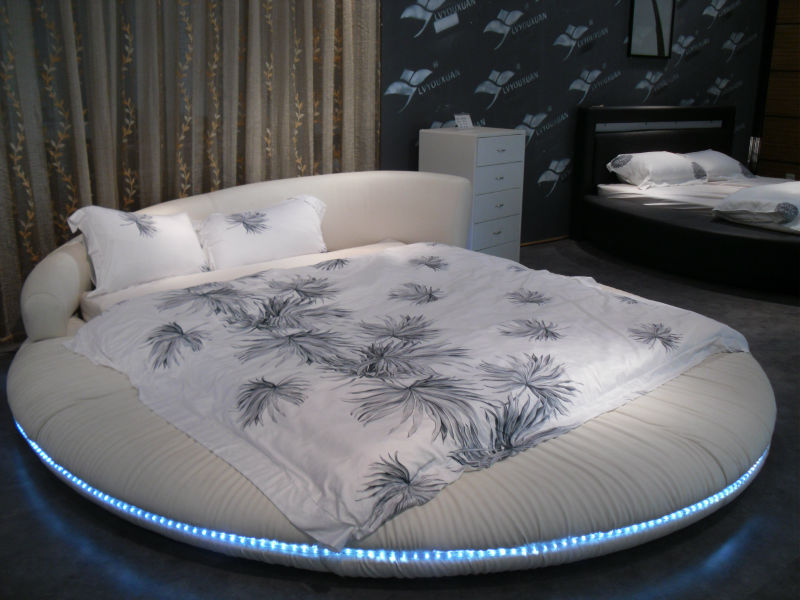 Best Leather Round Bed, Top italian leather round bed on Alibaba.