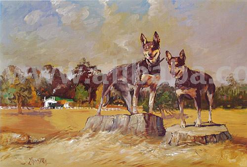 pictures of dogs to print. Dogs-Signed Art Print-By