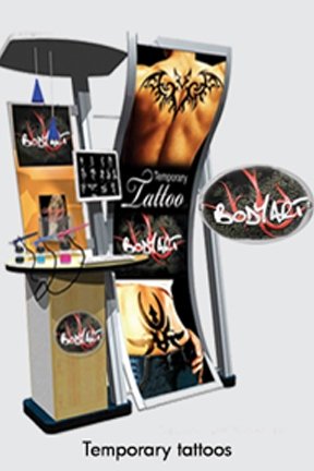 See larger image: Temporary Tattoo Kiosk. Add to My Favorites