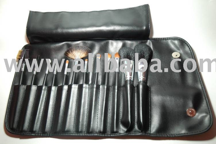 See larger image: 12pcs Professional Makeup Brush Set With Leather Case