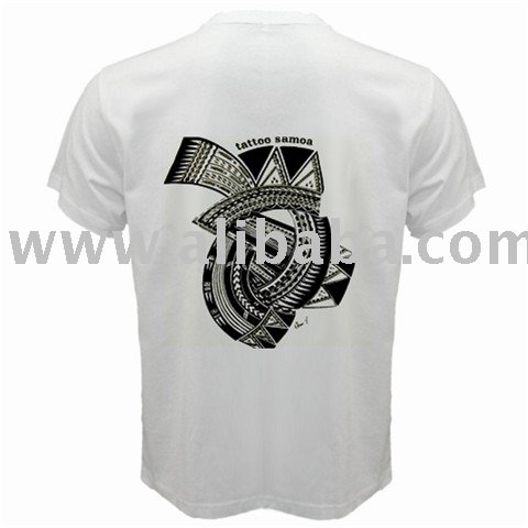 See larger image: Samoan Tattoo T-Shirt White. Add to My Favorites