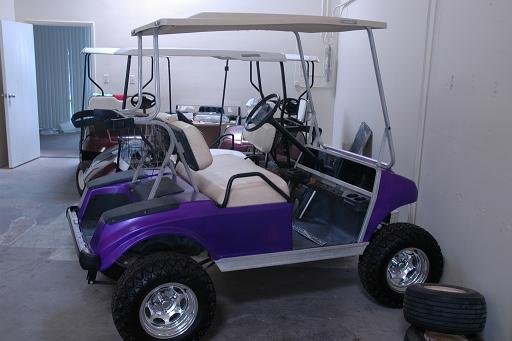 purple golf