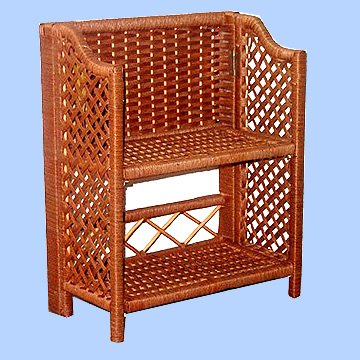 See larger image Wicker And Paper String Shelf