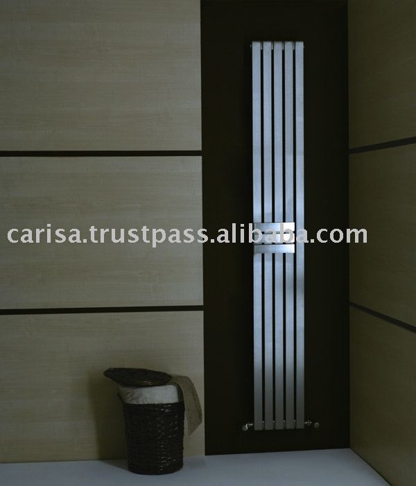 MODERN DESIGNER RADIATORS - STAINLESS STEEL AND CHROME