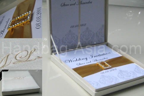 Silk Invitation Box Embellished Wedding Invitation Box Thai Silk Boxes